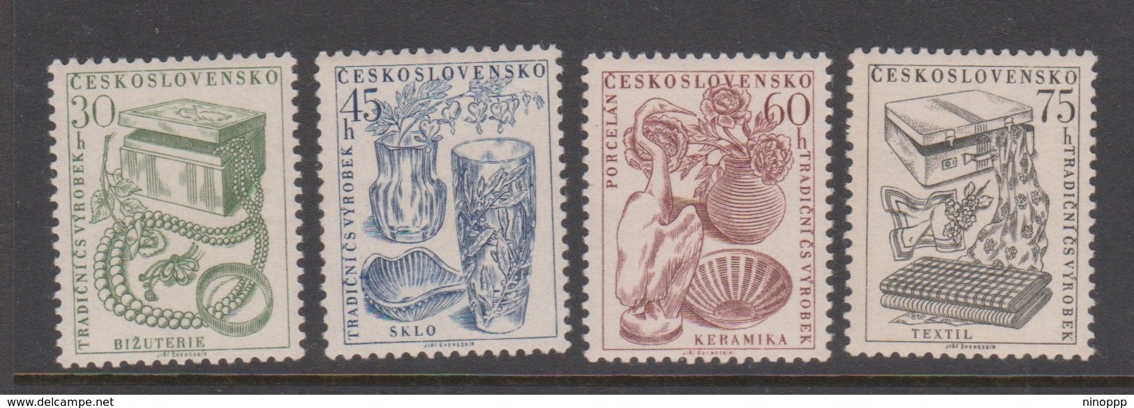 Czechoslovakia Scott 736-739 1956 Industries, Mint Never Hinged - Unused Stamps