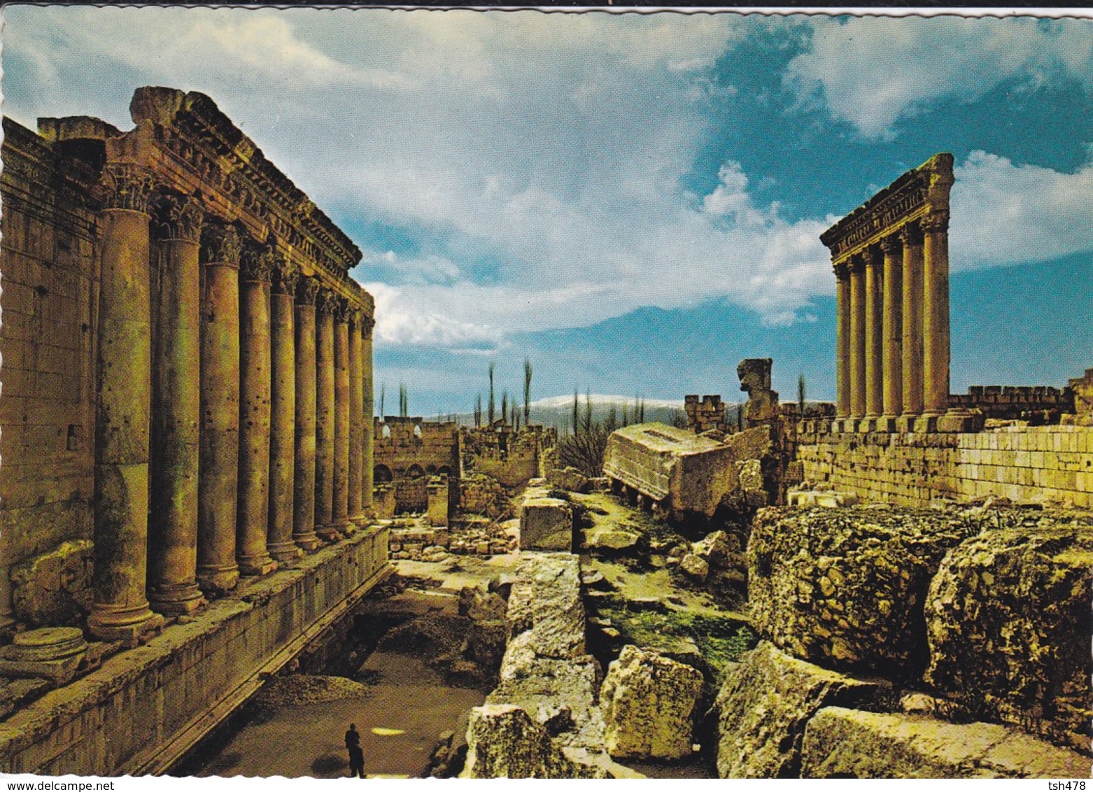 LIBAN----BAALBECK--vue Générale Des Ruines De Baalbek--voir 2 Scans - Lebanon