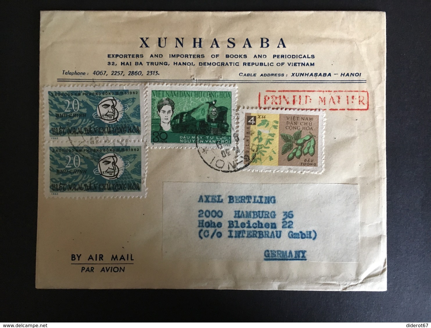 Vietnam Viêt Nam Du Nord Lettre Cover 1963 - Viêt-Nam