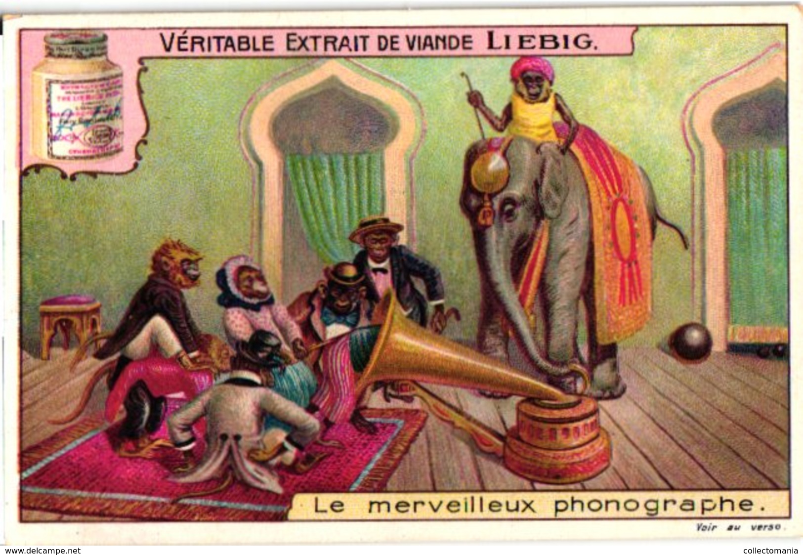 1006 - Liebig 6 Cards  C1910 Monkey Business-Phonographe-Circus-Musiciens-Carrousel Des Singes - Liebig