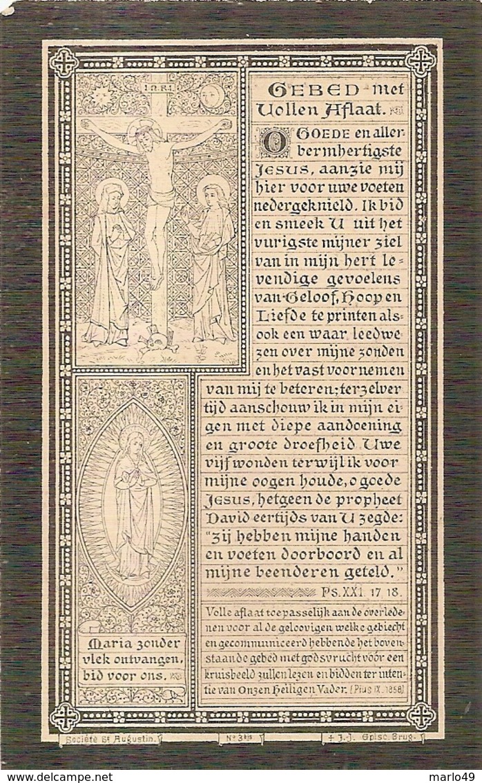 DP. JULES VAN NIEUWENHUYSE ° BRUGGE 1830 -+ 1891 - BEELDHOUWER-BOUWKUNDIGE - Religione & Esoterismo