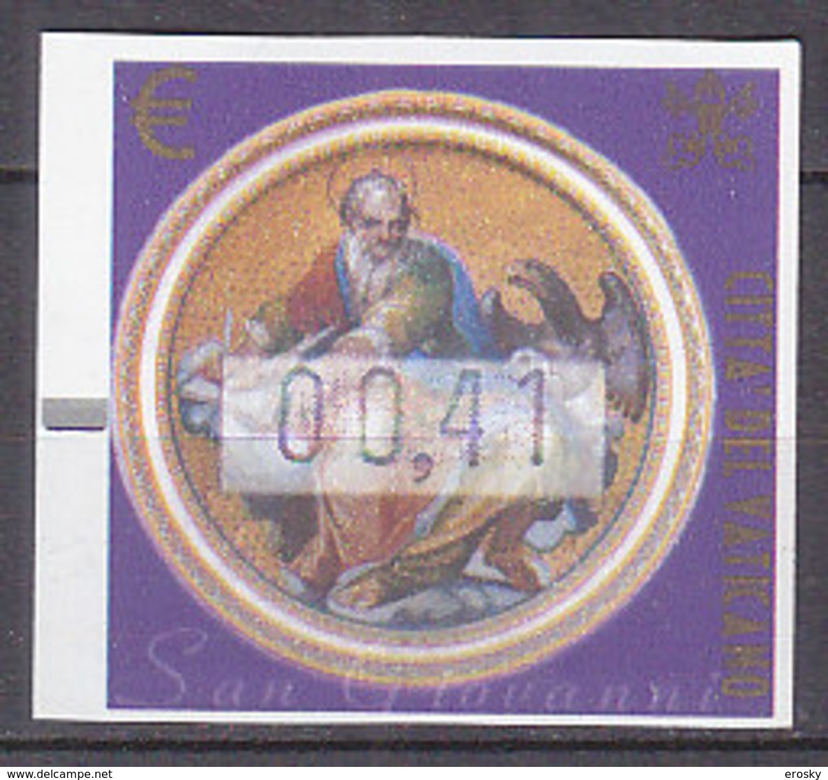 Z2506 - VATICANO Autimatici SASSONE N°11 - VATICAN Distributeurs Yv N°11 ** - Franking Machines (EMA)