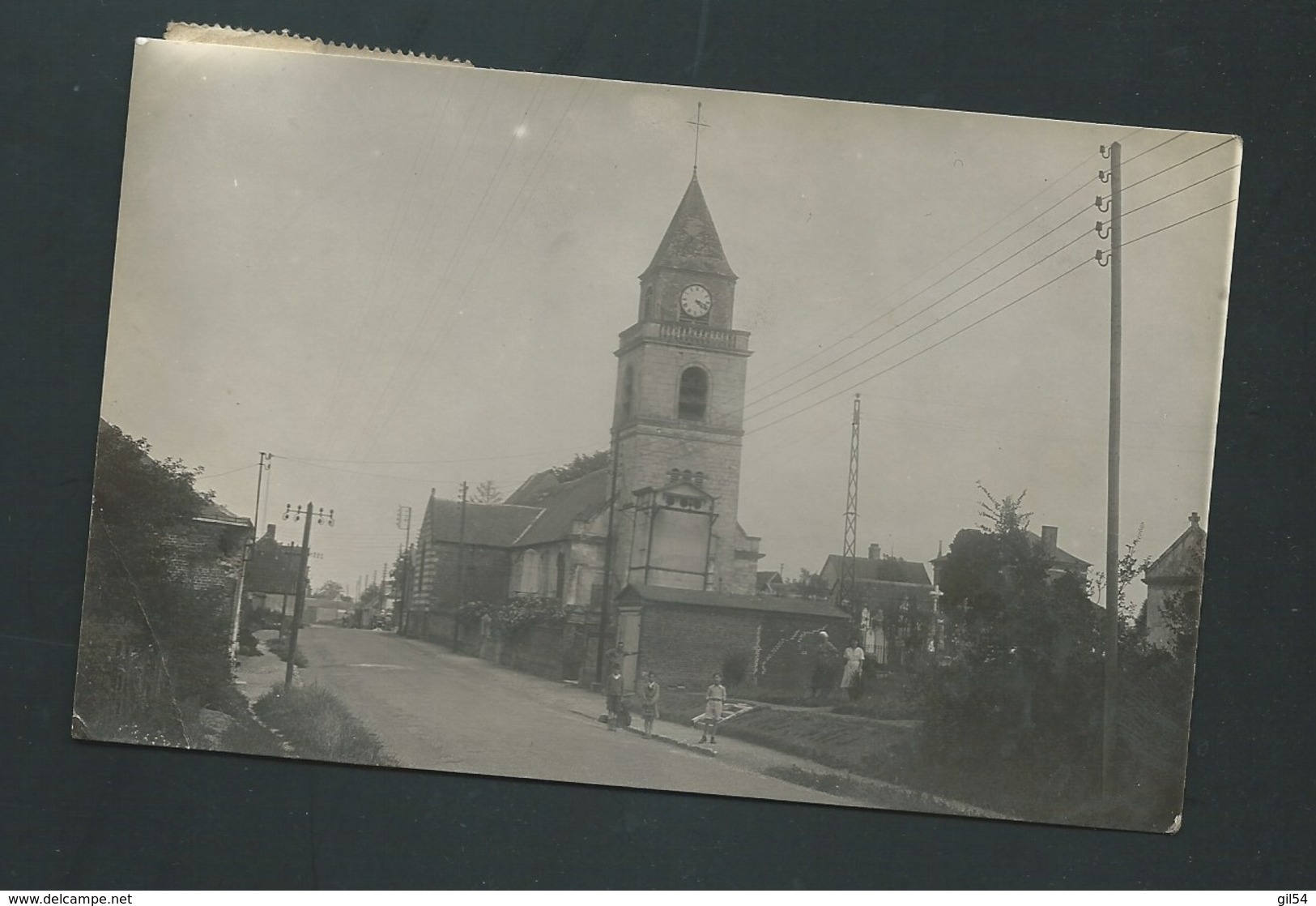 CPSM 80 CONDE FOLIE L'Eglise Et Route D'AMIENS  ( Plis Dans Un Angle) - Gae89 - Andere & Zonder Classificatie