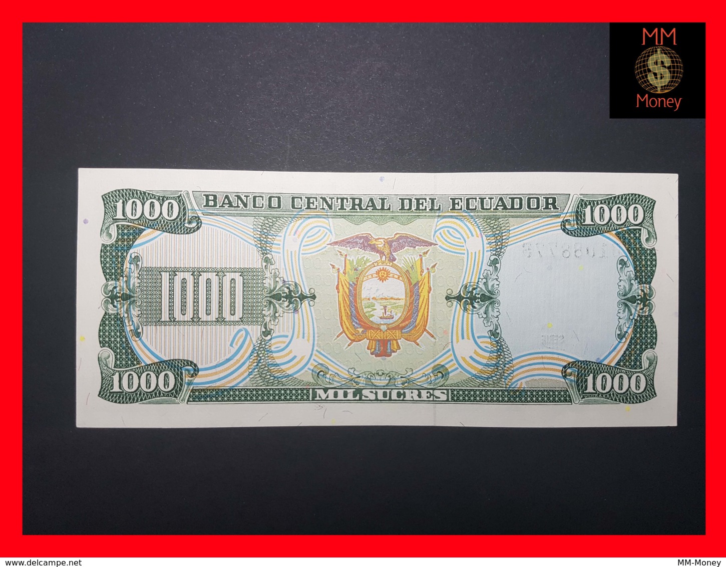 ECUADOR 1.000 1000 Sucres 8.6.1988 P.125 UNC  Serial  IZ - Ecuador