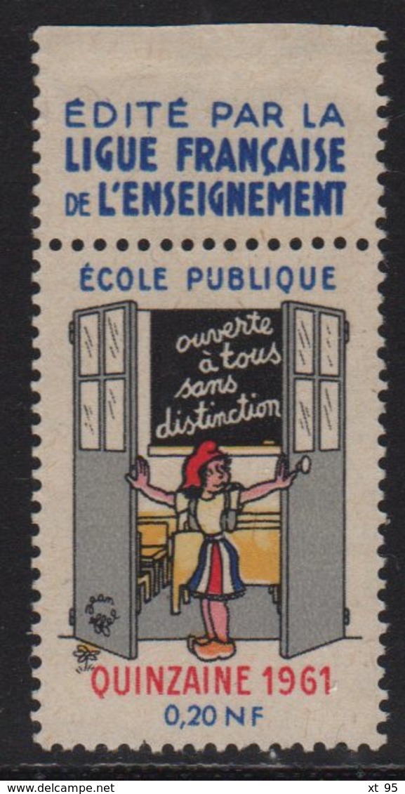 Vignette - Ouverte A Tous Sans Distinction - Ecole Publique - 1961 - Other & Unclassified