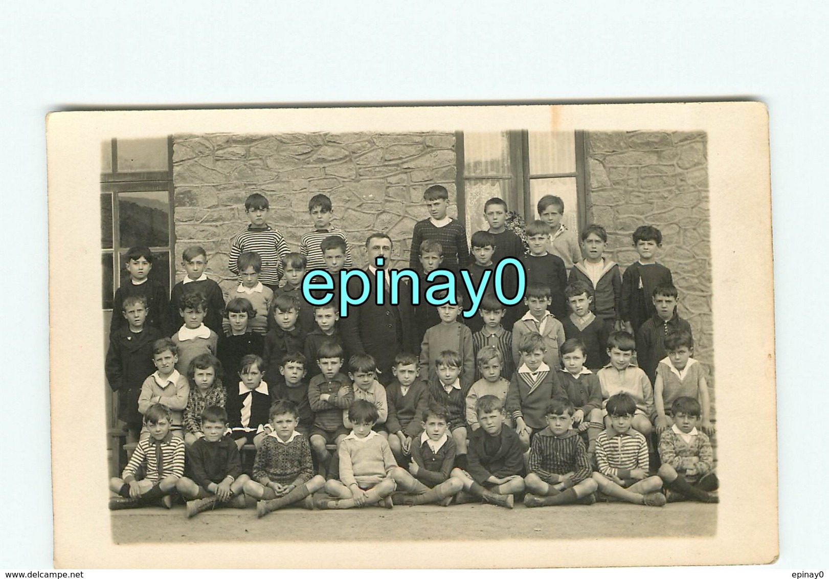 44 - BOURGNEUF EN RETZ - Carte Photo De L'école Des Garcons - écolier - Bourgneuf-en-Retz