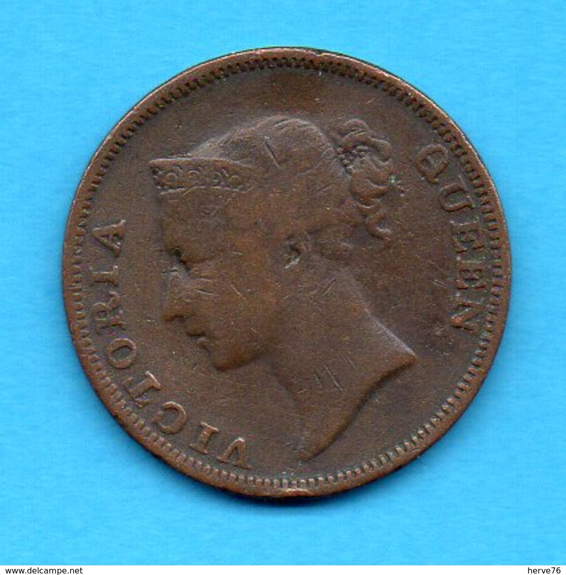 GRANDE-BRETAGNE - Pièce - One Cent - 1845 - East India Company - Queen Victoria - Colonies