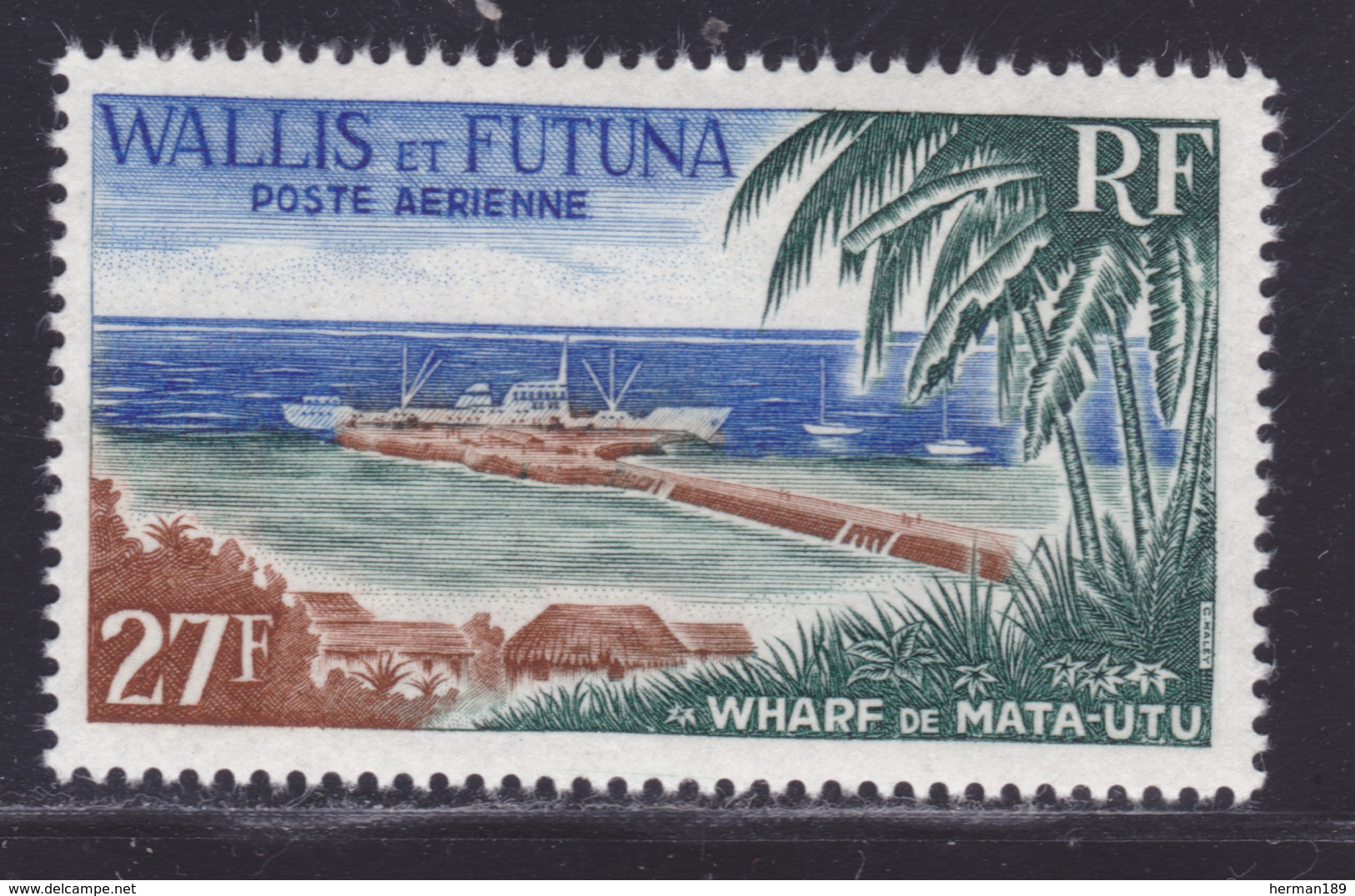 WALLIS ET FUTUNA AERIENS N°   23 ** MNH Neuf Sans Charnière, TB (D8409) Jetée De Mata-Utu -1965 - Unused Stamps