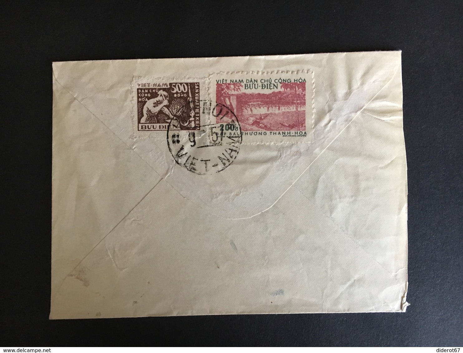 Vietnam Viêt Nam Du Nord Cover Enveloppe 1957 - Viêt-Nam