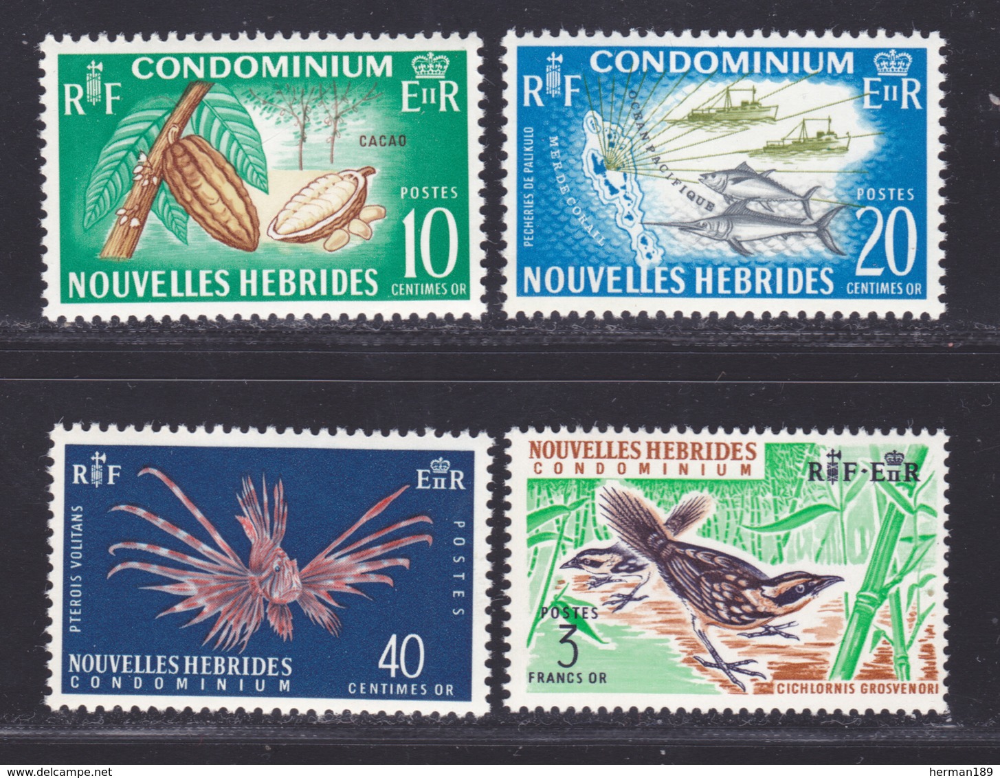 NOUVELLES-HEBRIDES N°  215 à 218 ** MNH Neufs Sans Charnière, TB (D8411) Faune, Flore -1965 - Ongebruikt