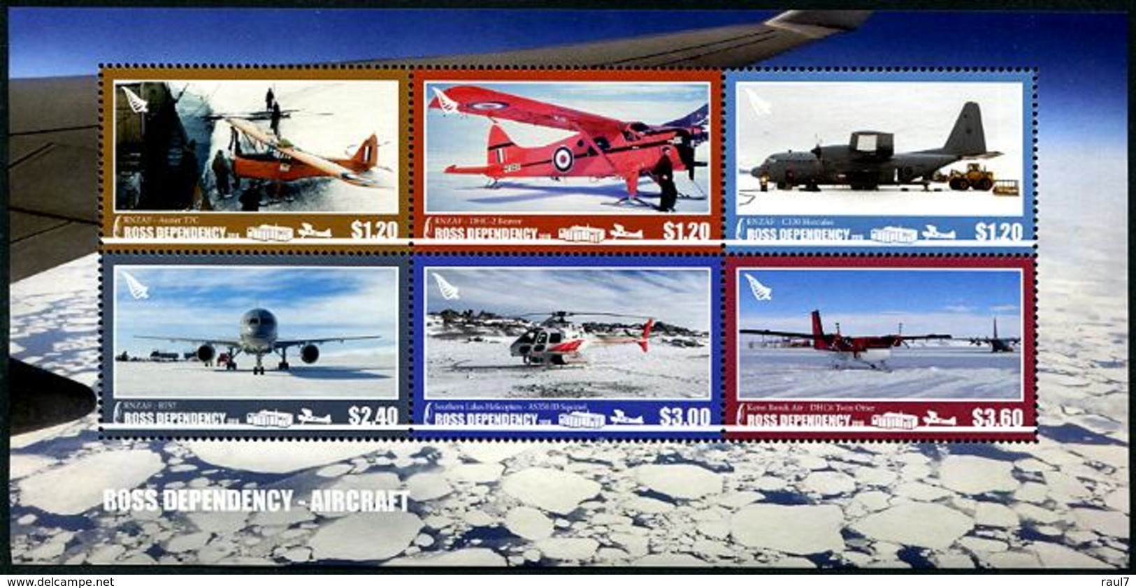 ROSS Dependency 2018 - Avions Et Hélicoptères, Antarctique - BF Neufs // Mnh - Unused Stamps