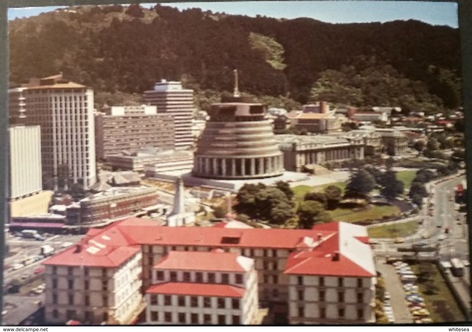 Ak Neuseeland - Wellington - Panorama - Parlamentsgebäude - Neuseeland