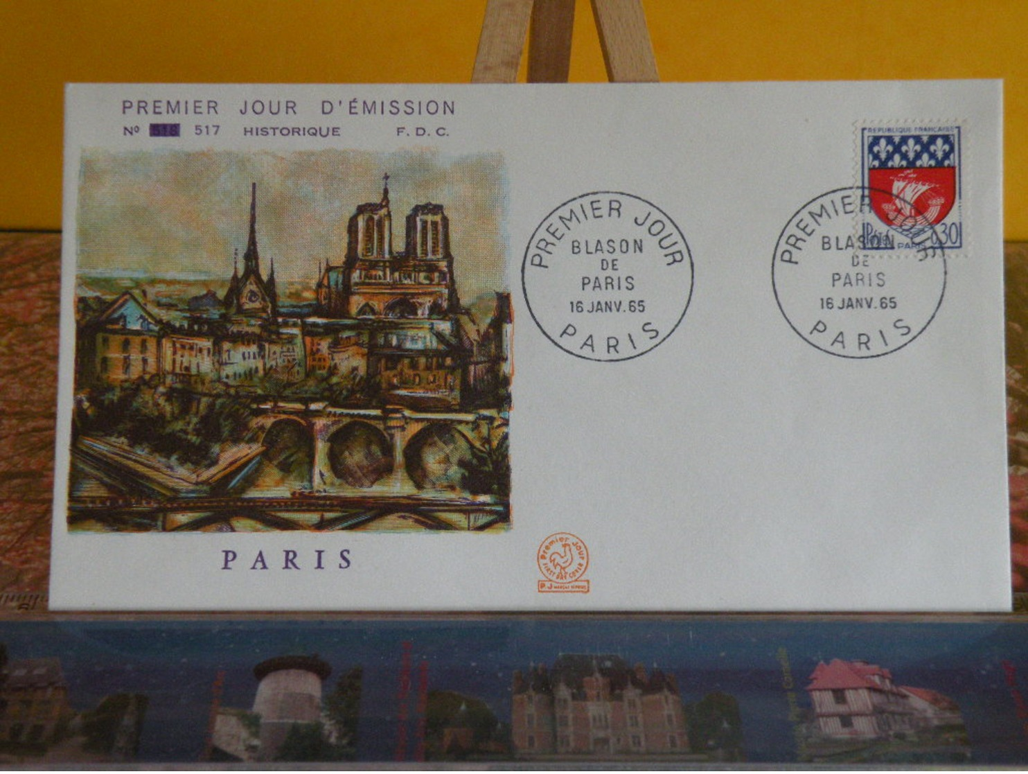 Blason De Paris Et Paris - Paris - 16.1.1965 FDC 1er Jour N°517 - Coté 3,50€ - 1960-1969