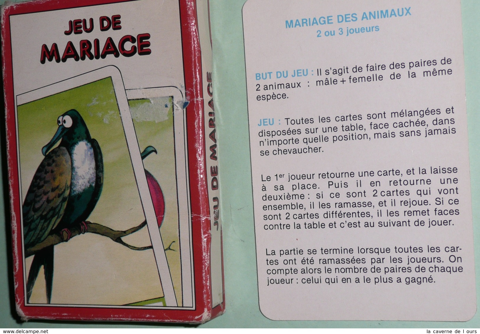 Rare 1987 Jeu De Cartes De Mariage Des Animaux, Familles Paires - Other & Unclassified