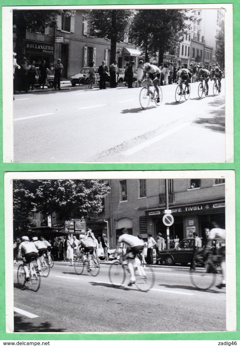 TOULOUSE - TOUR DE FRANCE, 12 JUILLET 1978 - AVENUE ETIENNE BILLIERES PHOTO FORMAT CPA SUR CARTON - 2 SCANS - Toulouse