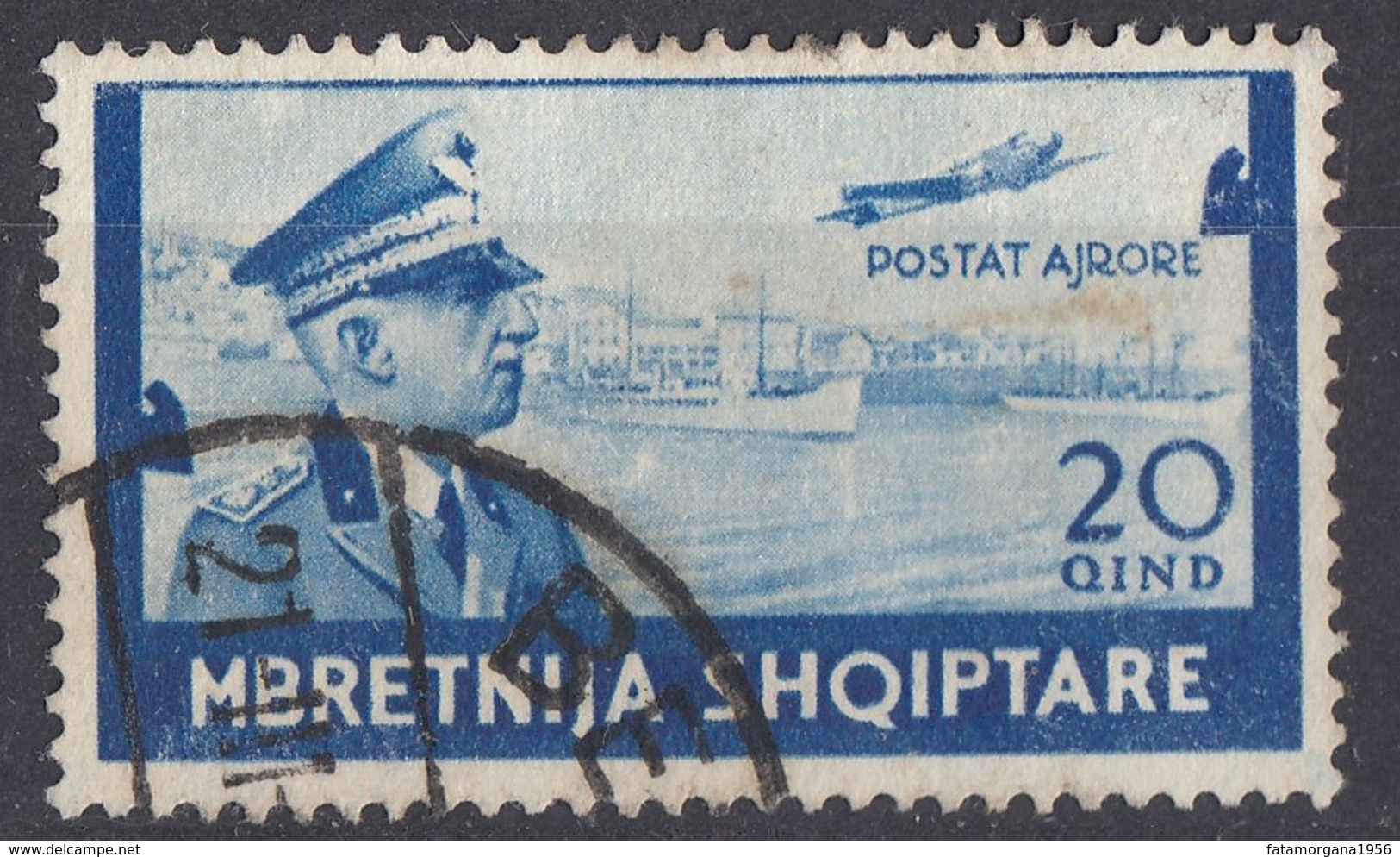 ALBANIA - 1940 - Posta Aerea Yvert 39, Usato. - Albania