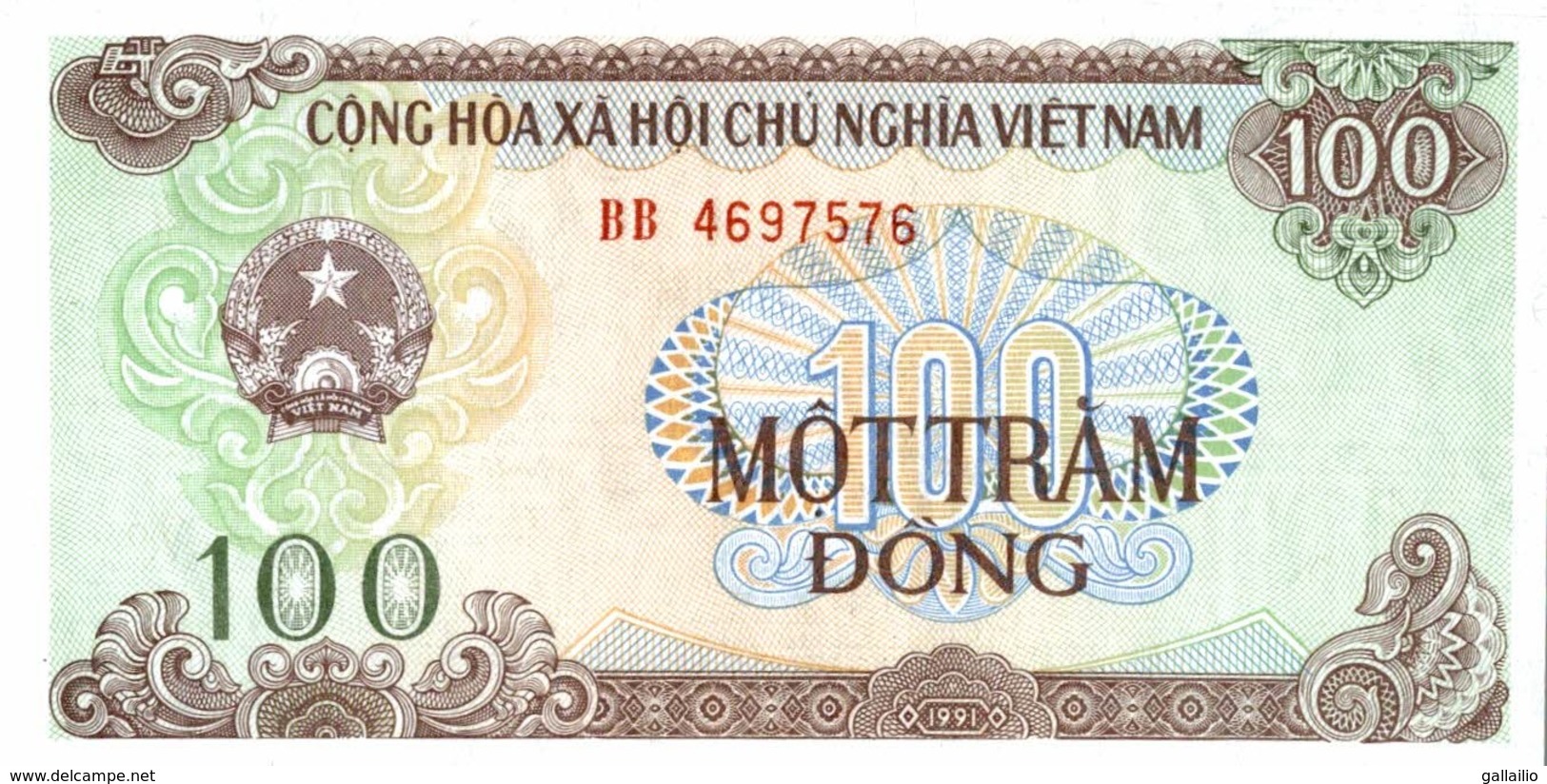 BILLET VIET NAM 100 MOT TRAM DONG - Vietnam