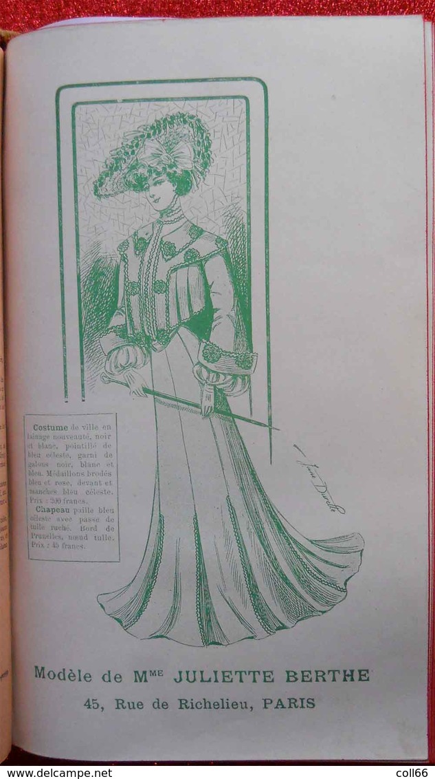 1900 New Art Nouveau Annuaire Général de la Mode 1903 Grands Créateurs Sarah Bernhardt Corsets Robes Coiffeur Chapeaux