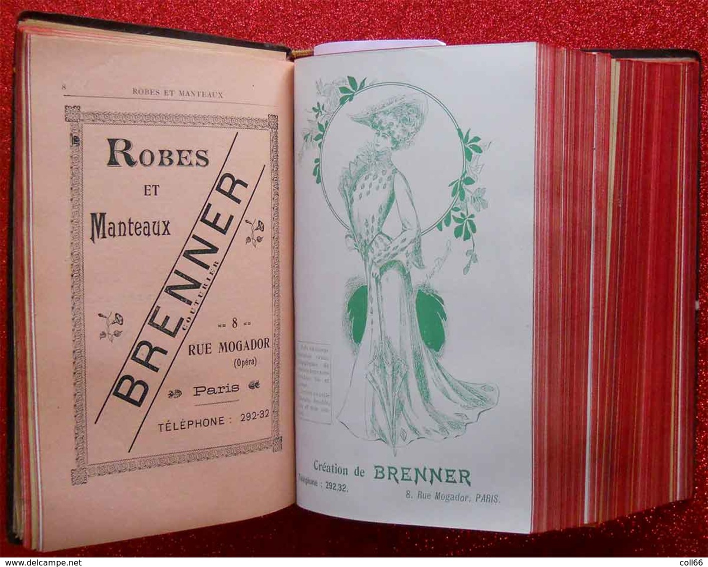 1900 New Art Nouveau Annuaire Général de la Mode 1903 Grands Créateurs Sarah Bernhardt Corsets Robes Coiffeur Chapeaux