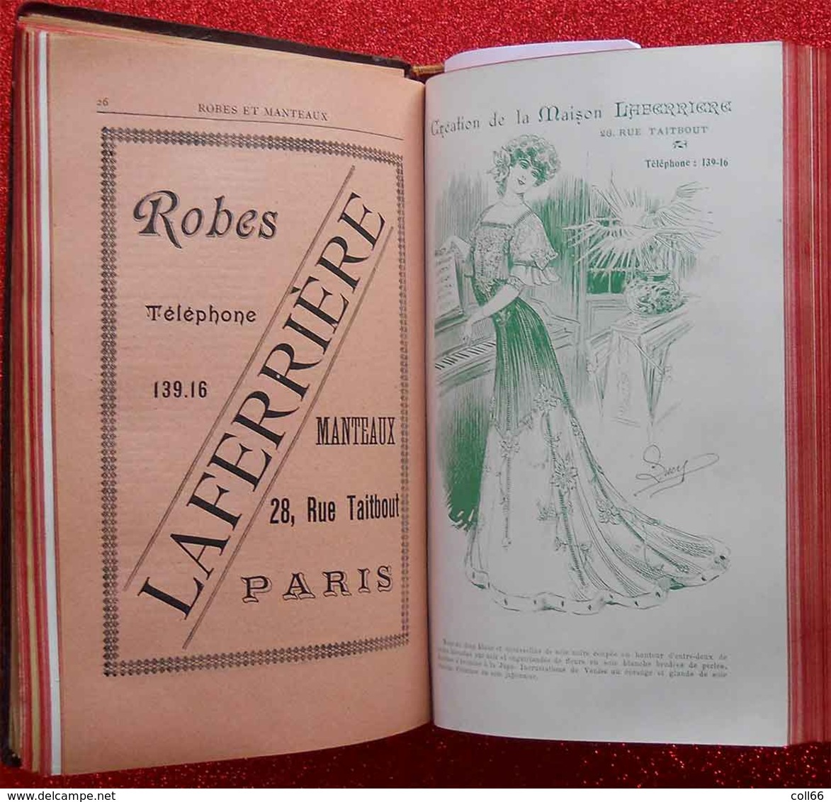 1900 New Art Nouveau Annuaire Général de la Mode 1903 Grands Créateurs Sarah Bernhardt Corsets Robes Coiffeur Chapeaux