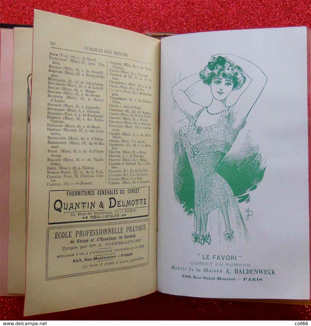 1900 New Art Nouveau Annuaire Général de la Mode 1903 Grands Créateurs Sarah Bernhardt Corsets Robes Coiffeur Chapeaux