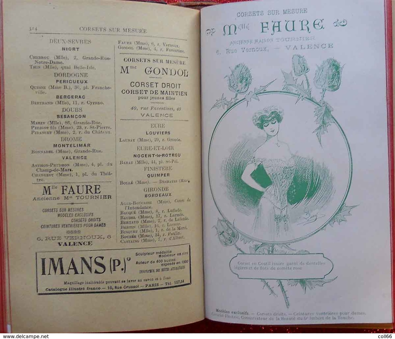 1900 New Art Nouveau Annuaire Général de la Mode 1903 Grands Créateurs Sarah Bernhardt Corsets Robes Coiffeur Chapeaux