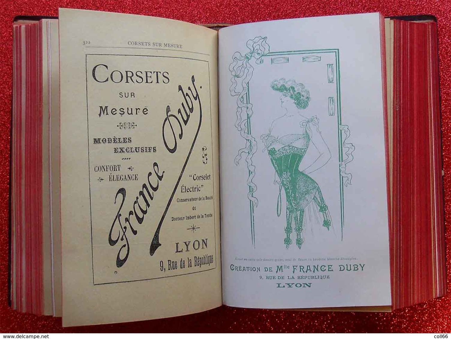 1900 New Art Nouveau Annuaire Général de la Mode 1903 Grands Créateurs Sarah Bernhardt Corsets Robes Coiffeur Chapeaux