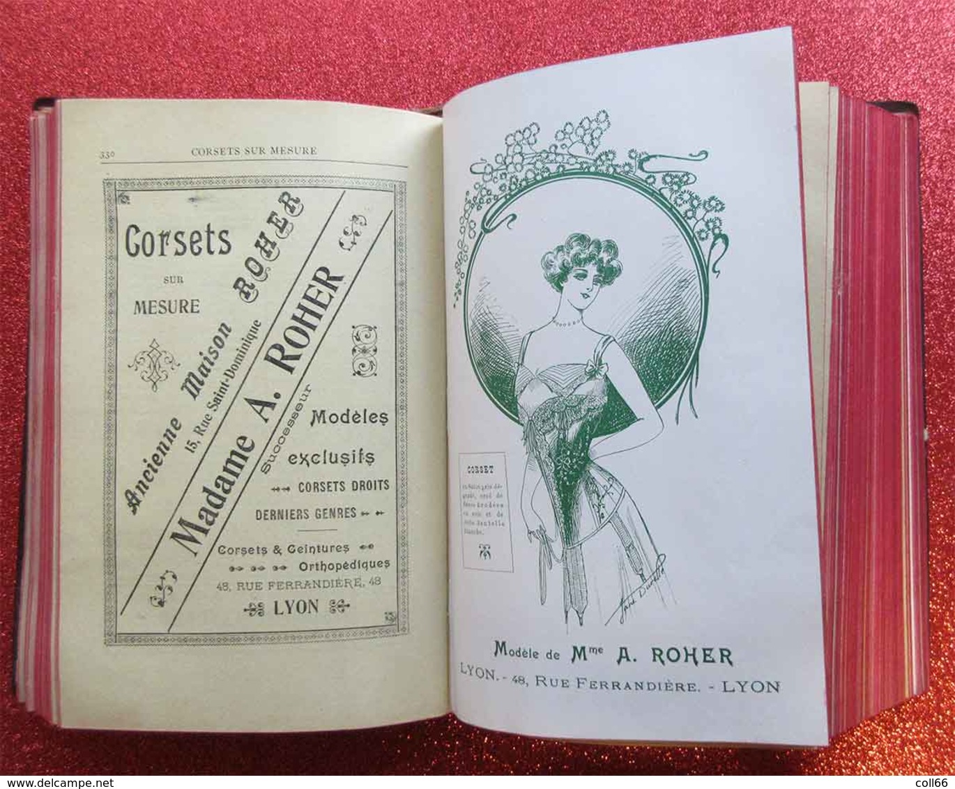 1900 New Art Nouveau Annuaire Général de la Mode 1903 Grands Créateurs Sarah Bernhardt Corsets Robes Coiffeur Chapeaux