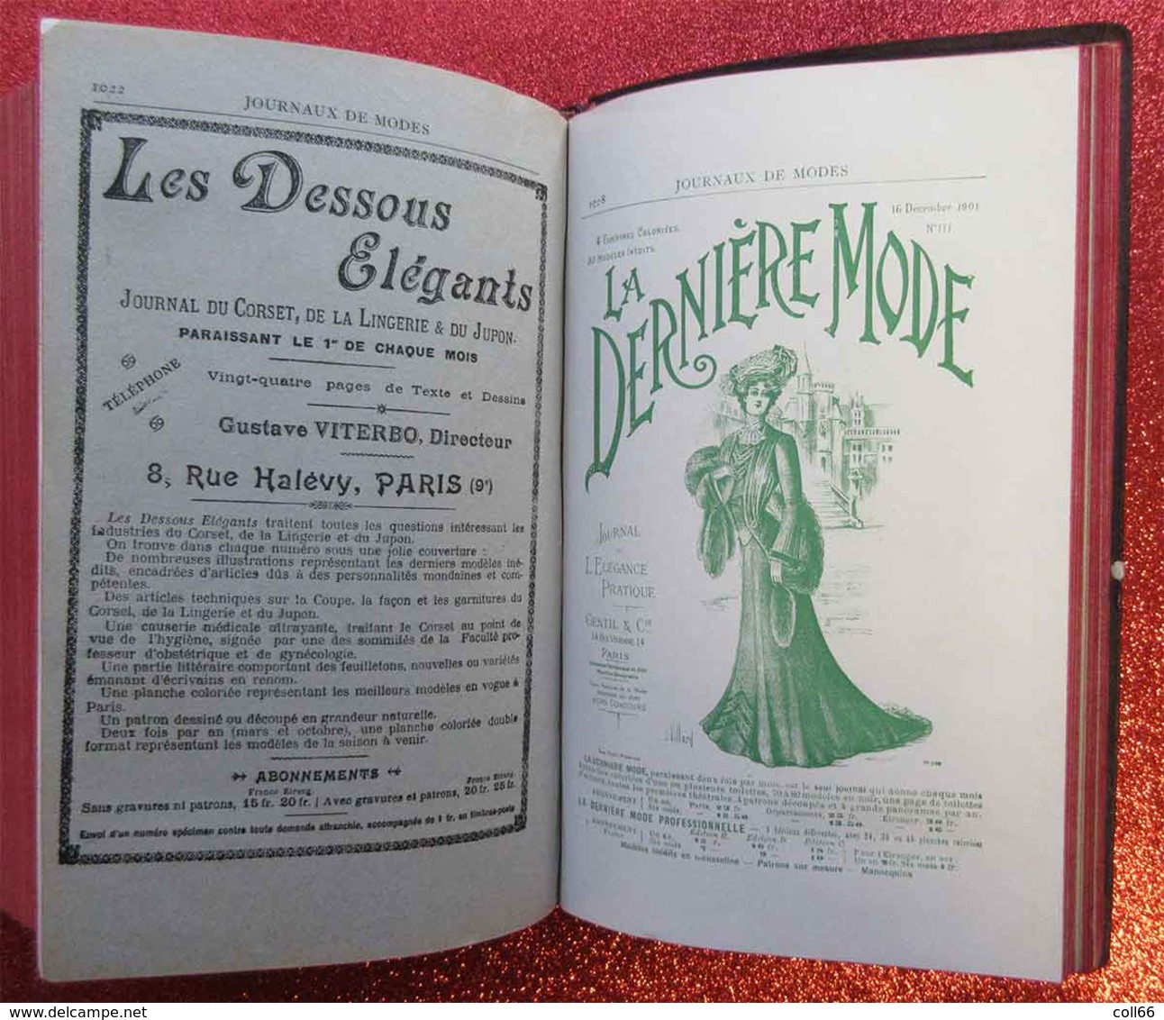 1900 New Art Nouveau Annuaire Général de la Mode 1903 Grands Créateurs Sarah Bernhardt Corsets Robes Coiffeur Chapeaux