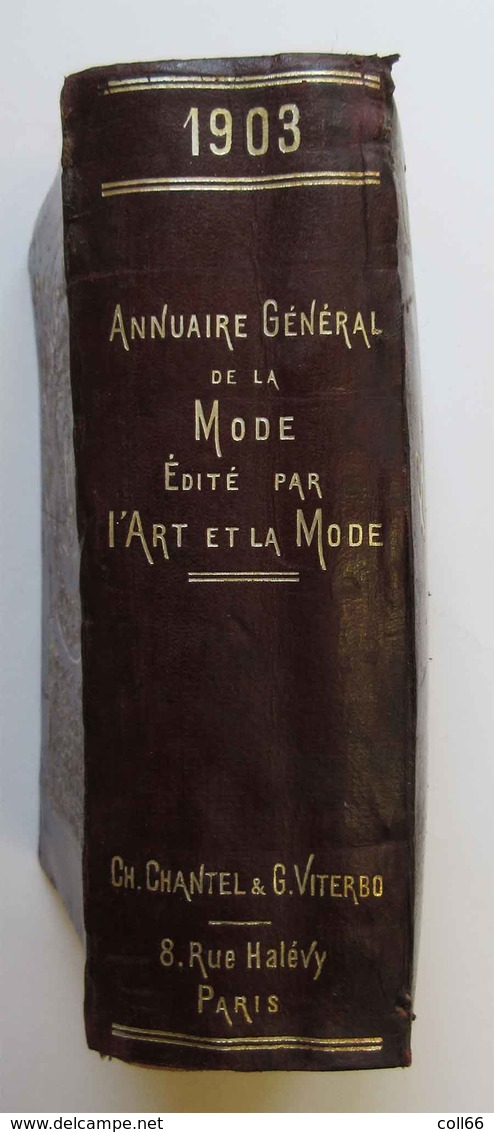 1900 New Art Nouveau Annuaire Général de la Mode 1903 Grands Créateurs Sarah Bernhardt Corsets Robes Coiffeur Chapeaux