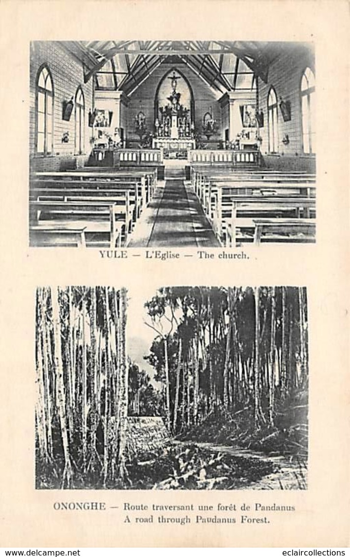 Océanie   Nouvelle Guinée  Papouasie  Onongue . 2 Minivues  Forêt Et Eglise  (voir Scan) - Papua New Guinea