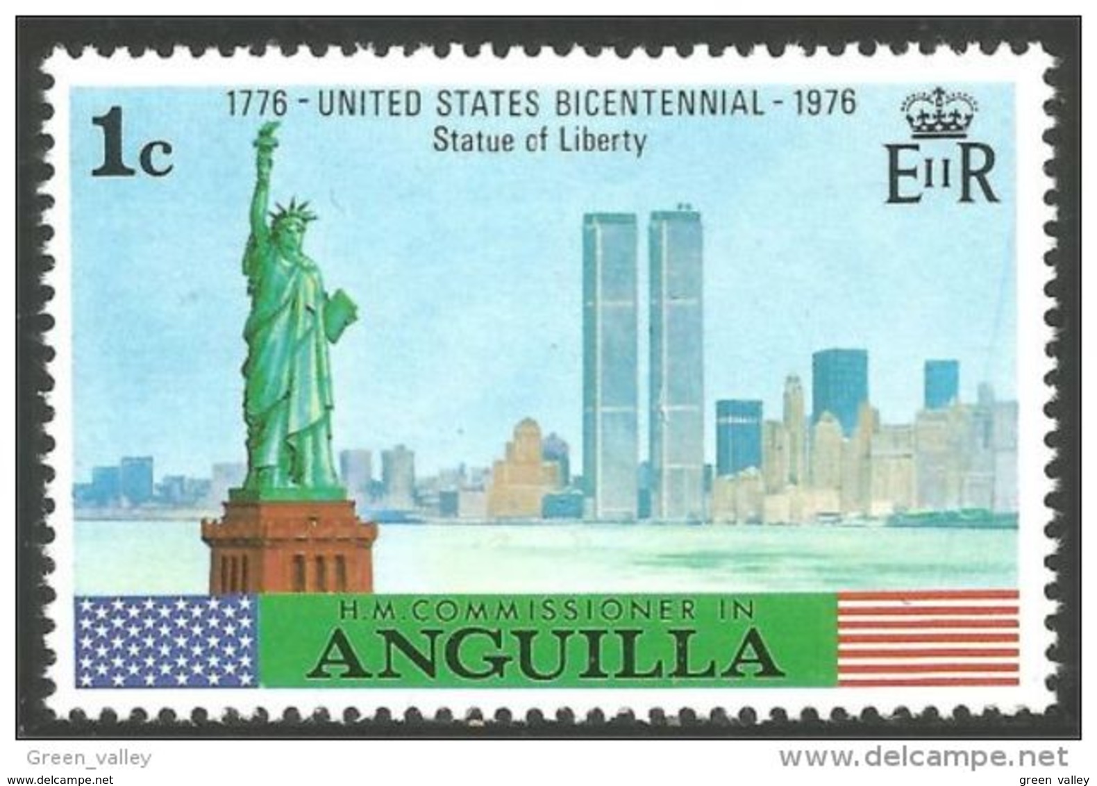 134 Anguilla Statue Liberté Liberty MNH ** Neuf SC (ANG-66) - Monuments