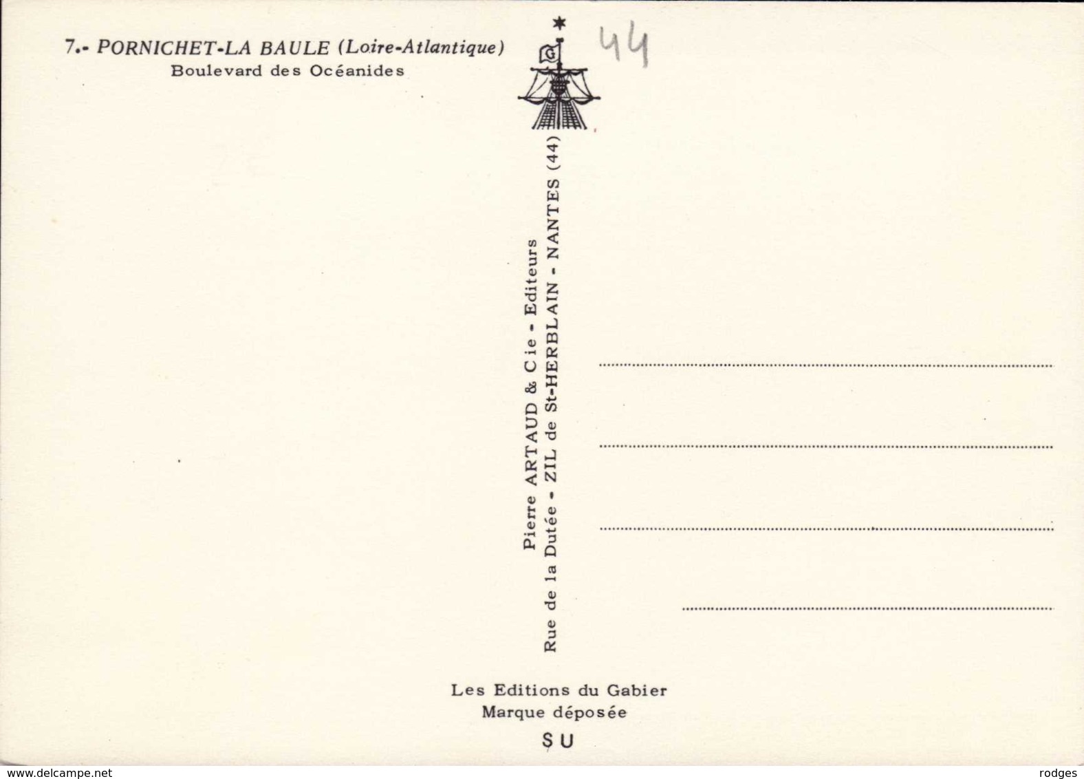 Dep 44 , Cpm  PORNICHET-LA BAULE , 7 , Boulevard Des Océanides (nombreuses Voitures) (D09.4377) - Pornichet