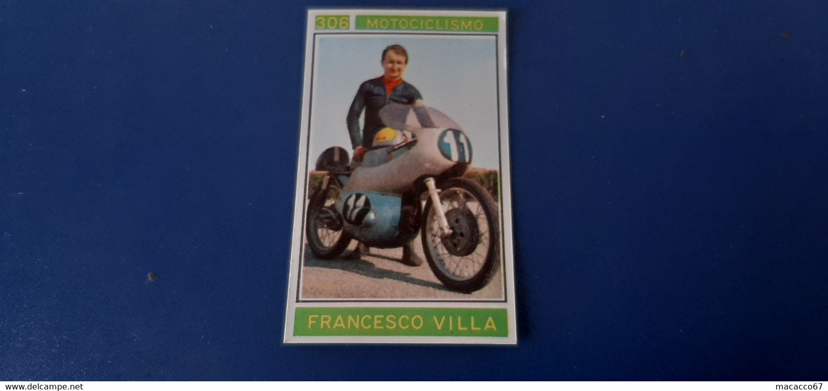 Figurina Panini Campioni Dello Sport 1967 - 306 Francesco Villa - Edizione Italiana