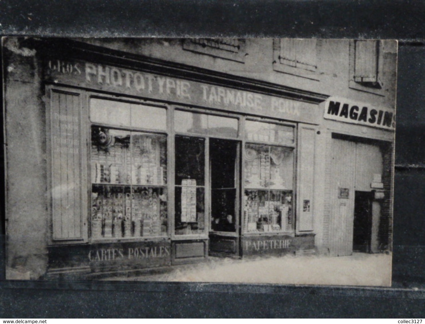 Z28 - 81 - Albi - Devanture Magasin Phototypie Tarnaise Andre Poux - Au Verso Publicité Entrepot D'Allumettes - 1912 - Albi