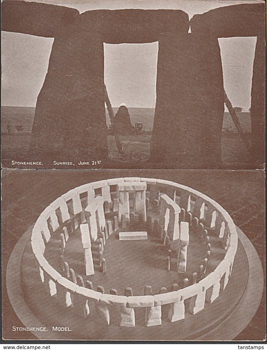 NEW ZEALAND POSTCARD FRANKED REDRAWN Id UNIVERSAL - Stonehenge