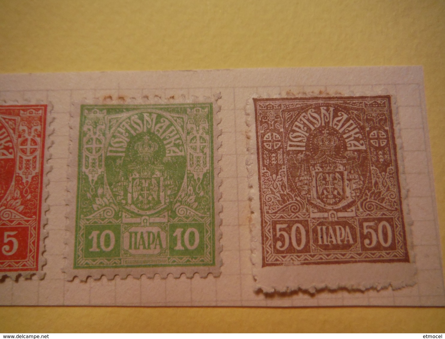 Serbie - Timbres Taxe Neufs Sur Support Avec Charnière - Autour 1920 - Serbia