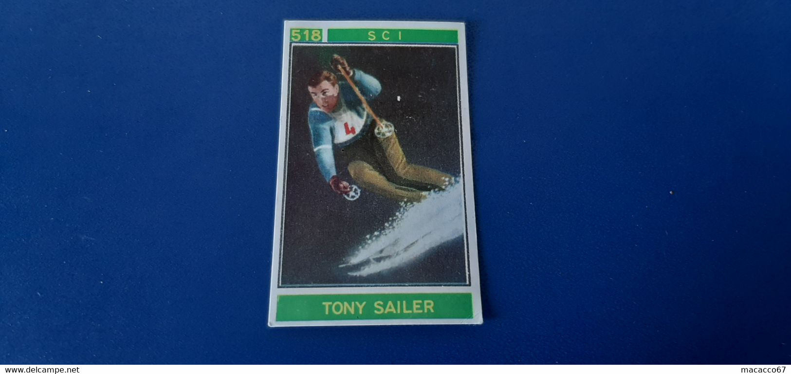 Figurina Panini Campioni Dello Sport 1967 - 518 Tony Sailer - Edizione Italiana