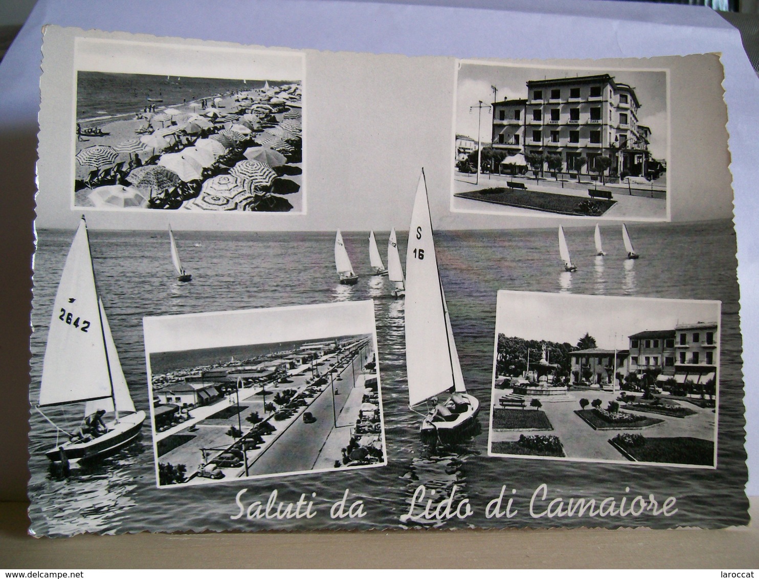 1957 - Lucca - Saluti Da Lido Di Camaiore - Vedute - Piazza Matteotti - Albergo Zara - Spiaggia - Saluti Da.../ Gruss Aus...