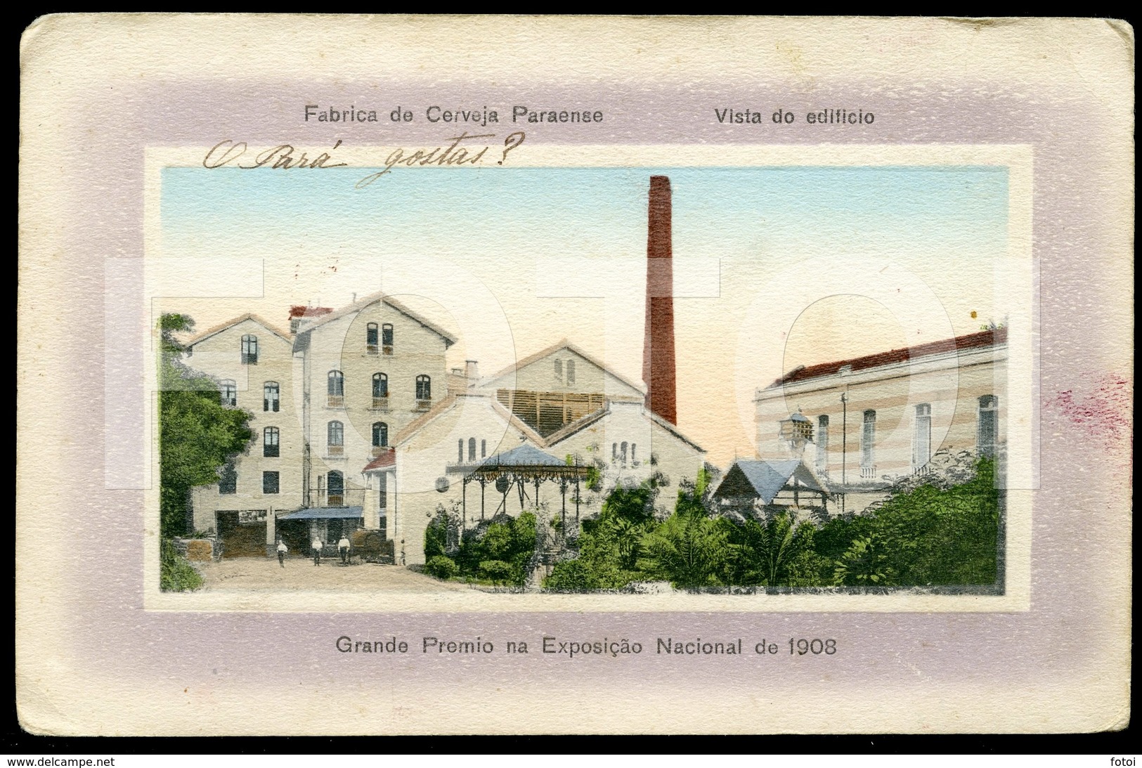 OLD POSTCARD FABRICA DE CERVEJA PARAENSE BELEM PÁRA BRASIL BRAZIL  POSTAL CARTE POSTALE - Belém