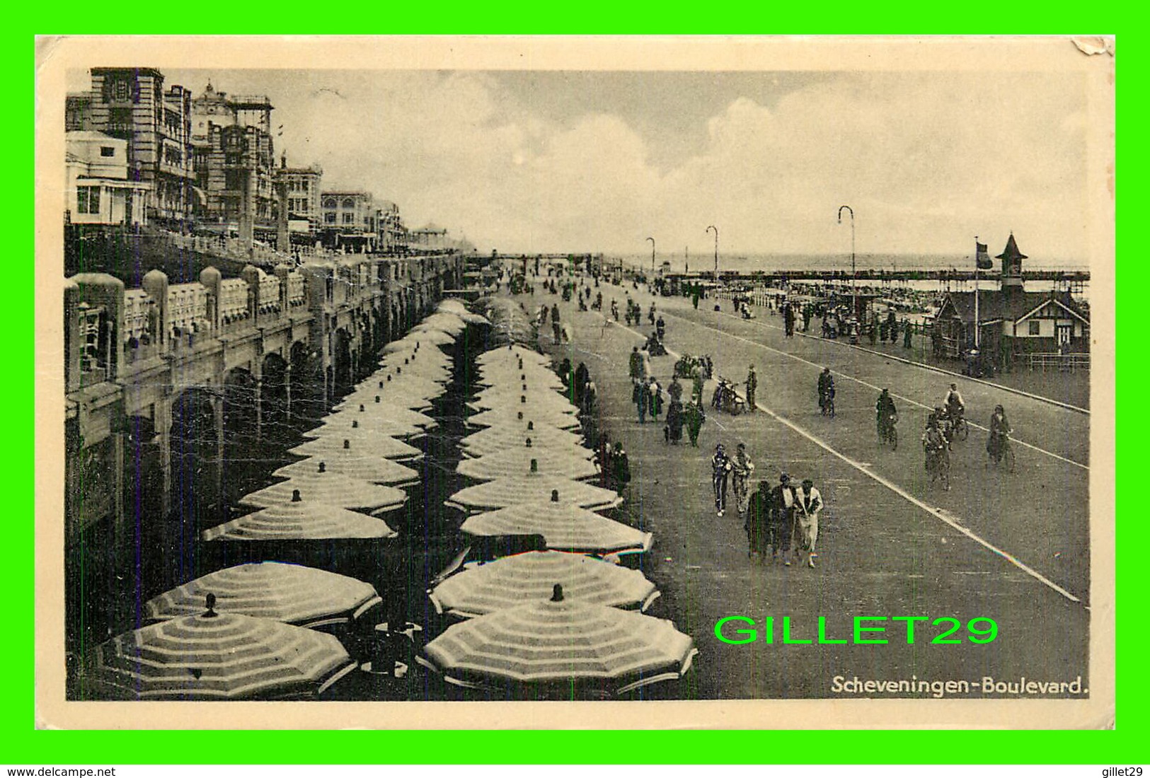 SCHEVENINGEN, PAYS BAS - ANIMATED BOULEVARD - WRITTEN IN 1944 - - Scheveningen