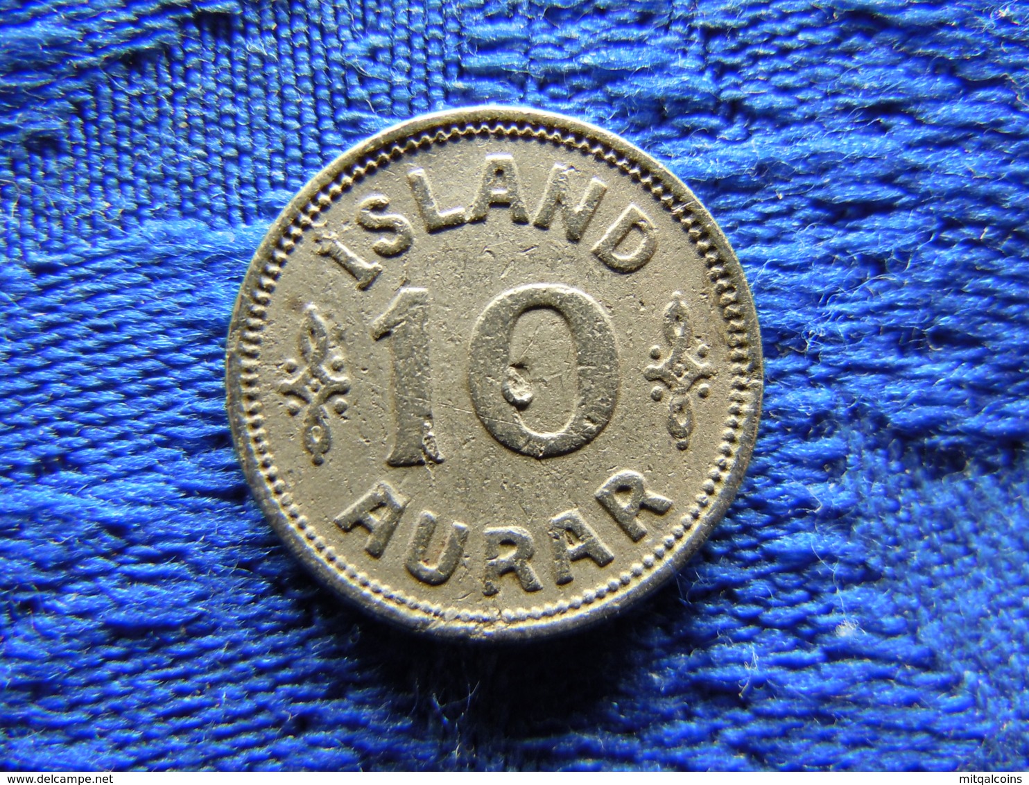 ICELAND 10 AURAR 1925, KM1.1 Pecks - Island