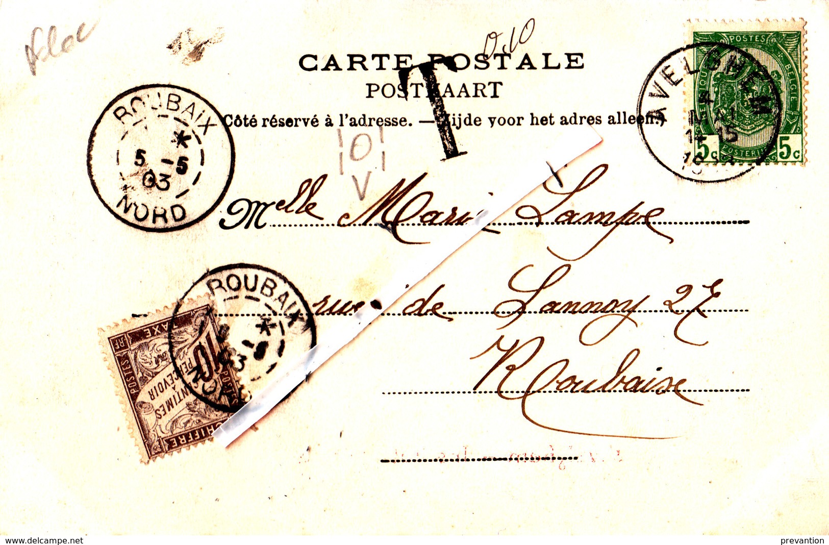 AVELGHEM - Institut Agricole - Carte Circulée En 1903 - Avelgem