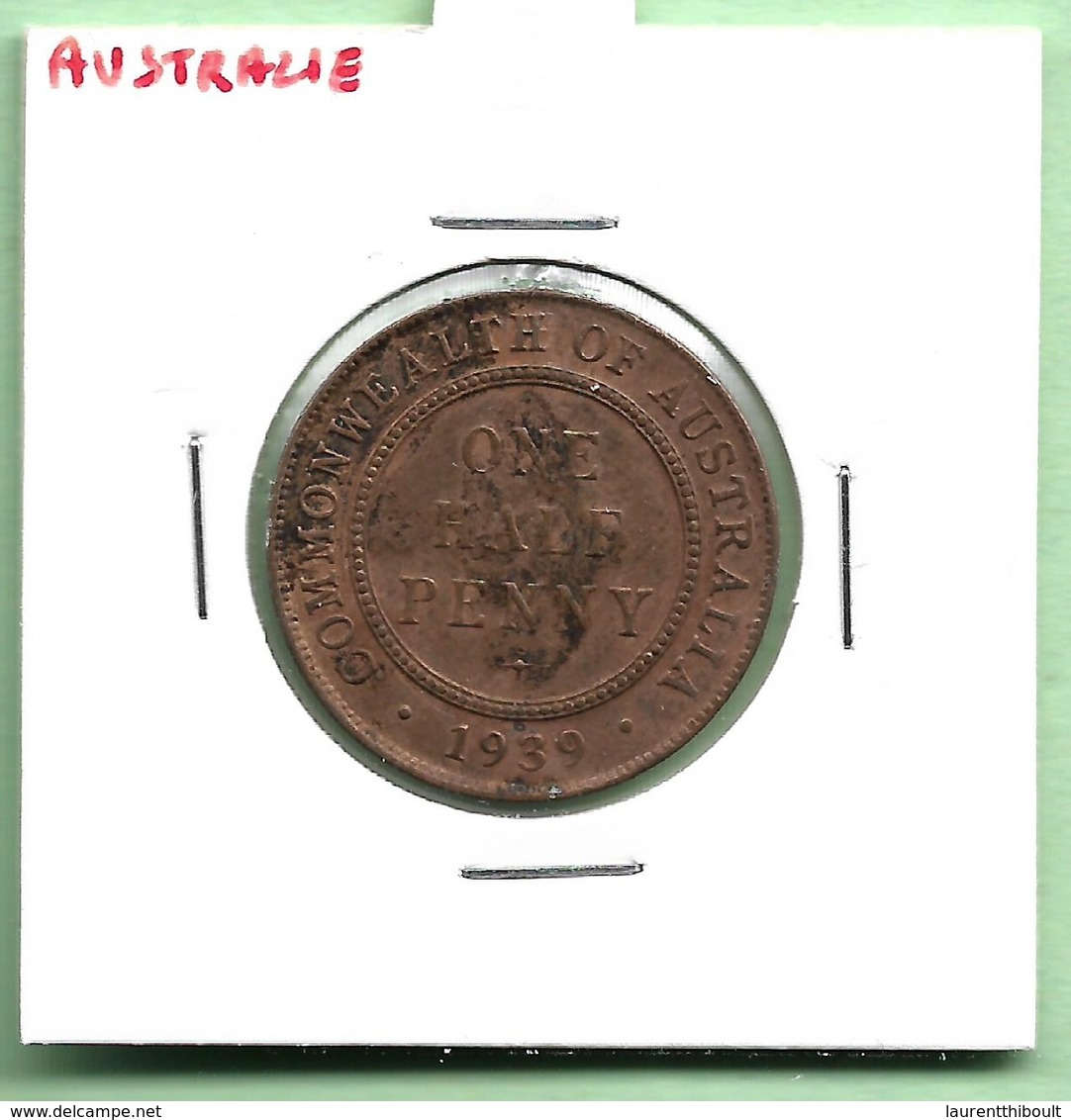 AUSTRALIE  1/2  PENNY  1939  GEORGE VI - ½ Penny