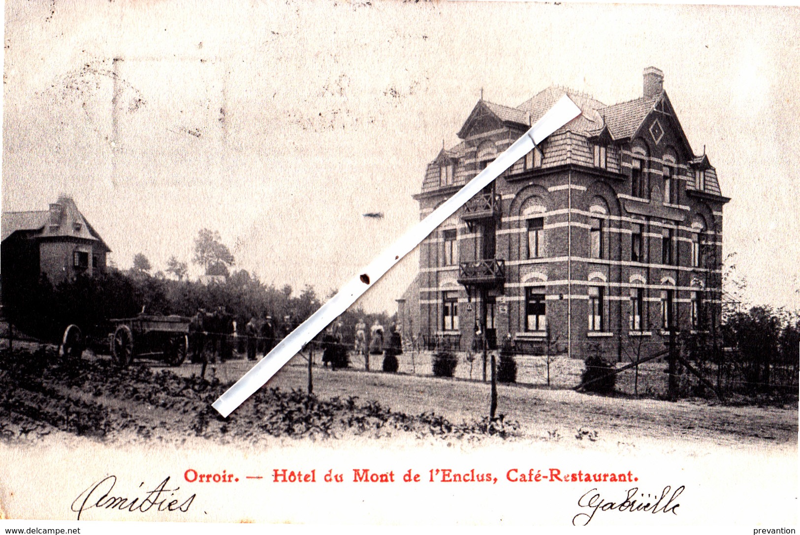 ORROIR - Hôtel Du MONT-de-L'ENCLUS, Café-Restaurant - Carte Circulée En 1904 - Kluisbergen