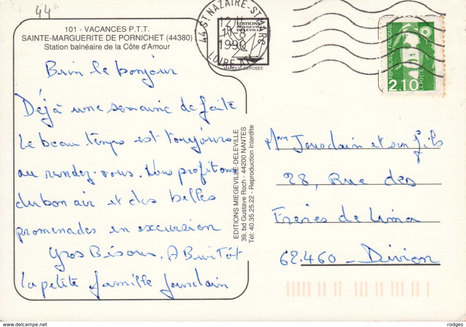 Dep 44 , Cpm  STE MARGUERITE DE PORNICHET , Vacances P.T.T. , Multivues (D09.4403) - Pornichet