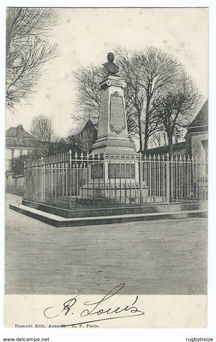 3071 - Auneuil Monument Boulenger Edition Dumont Type Blanc Beauvais Laporte PTT - Auneuil