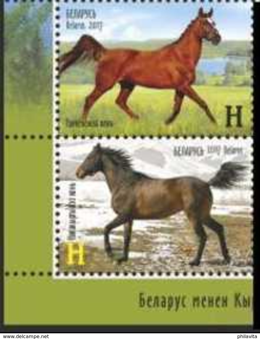 2017 Belarus -Horses - Joint Issue With Kyrgistan - 2v- MNH** MI 1200/1201 - Gemeinschaftsausgaben