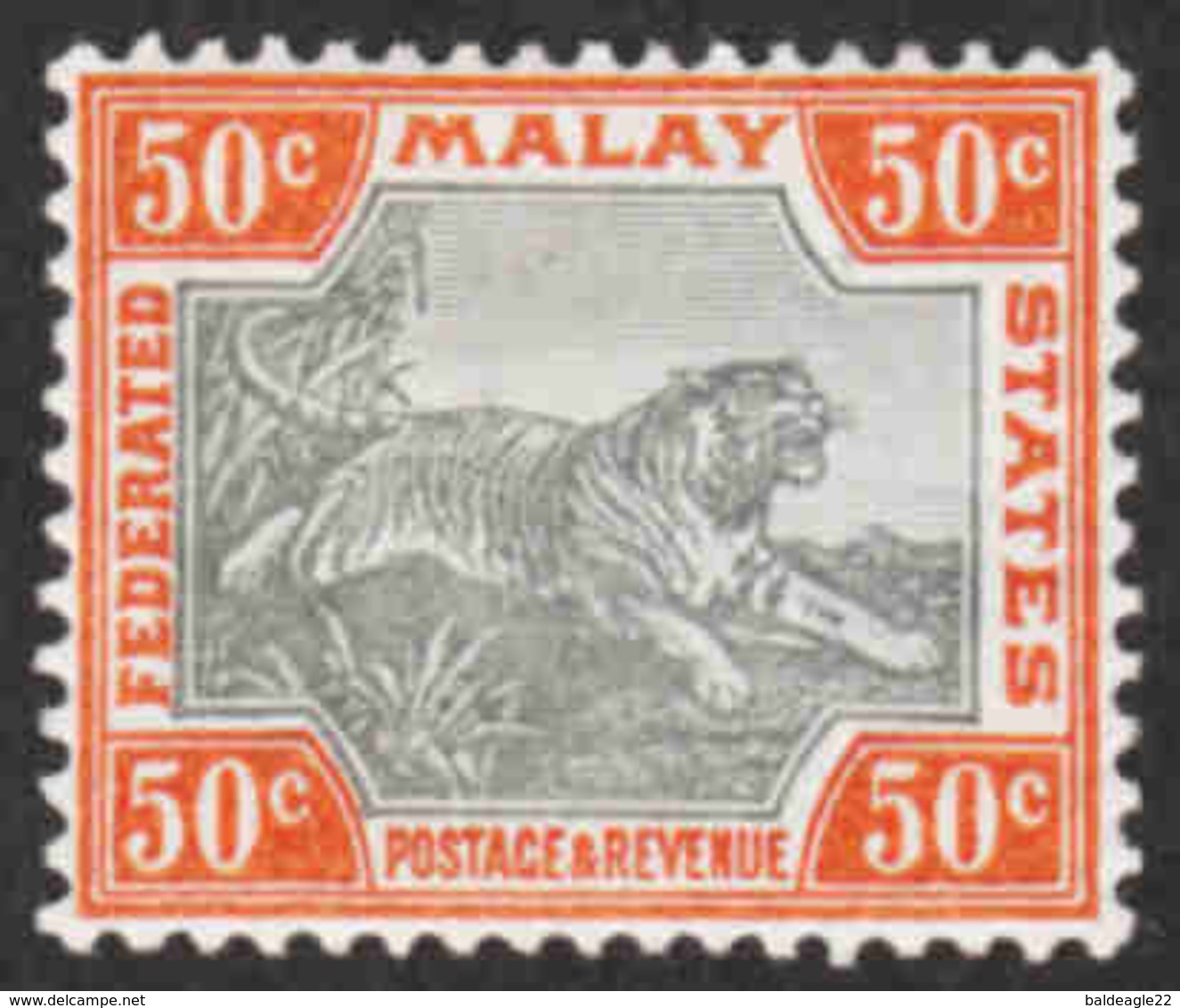 Malaya - Scott #25b MH - Federated Malay States - Federated Malay States