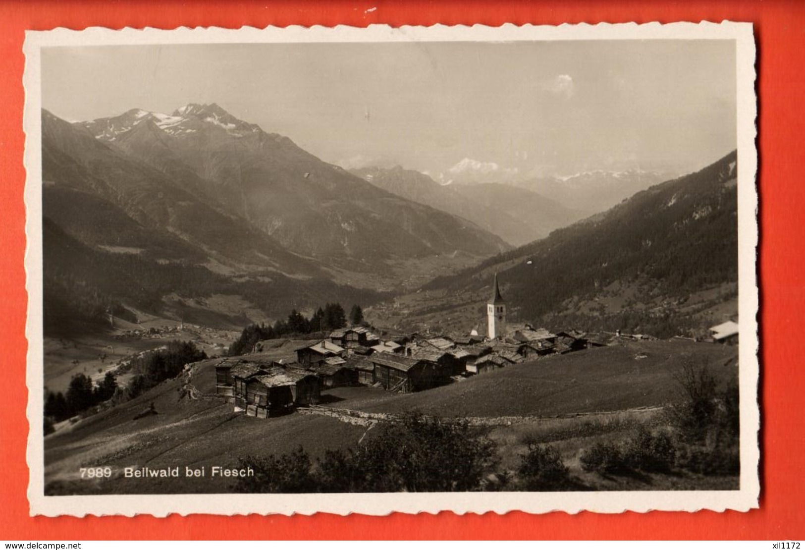 TRO-04  BEllwald Bei Fiesch Goms Nicht Gelaufen. Phototypie  7989 - Autres & Non Classés